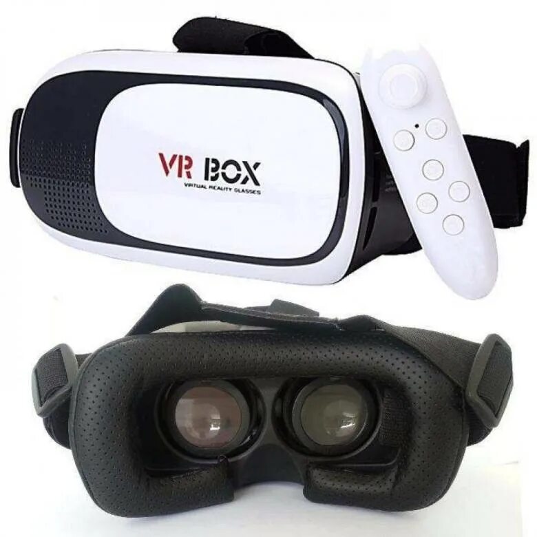 Виртуальные очки с джойстиком цена. Очки VR Box 2. VR Box VR 2.0 С пультом. VR очки vrbox. VR Box очки с 2 пультами.