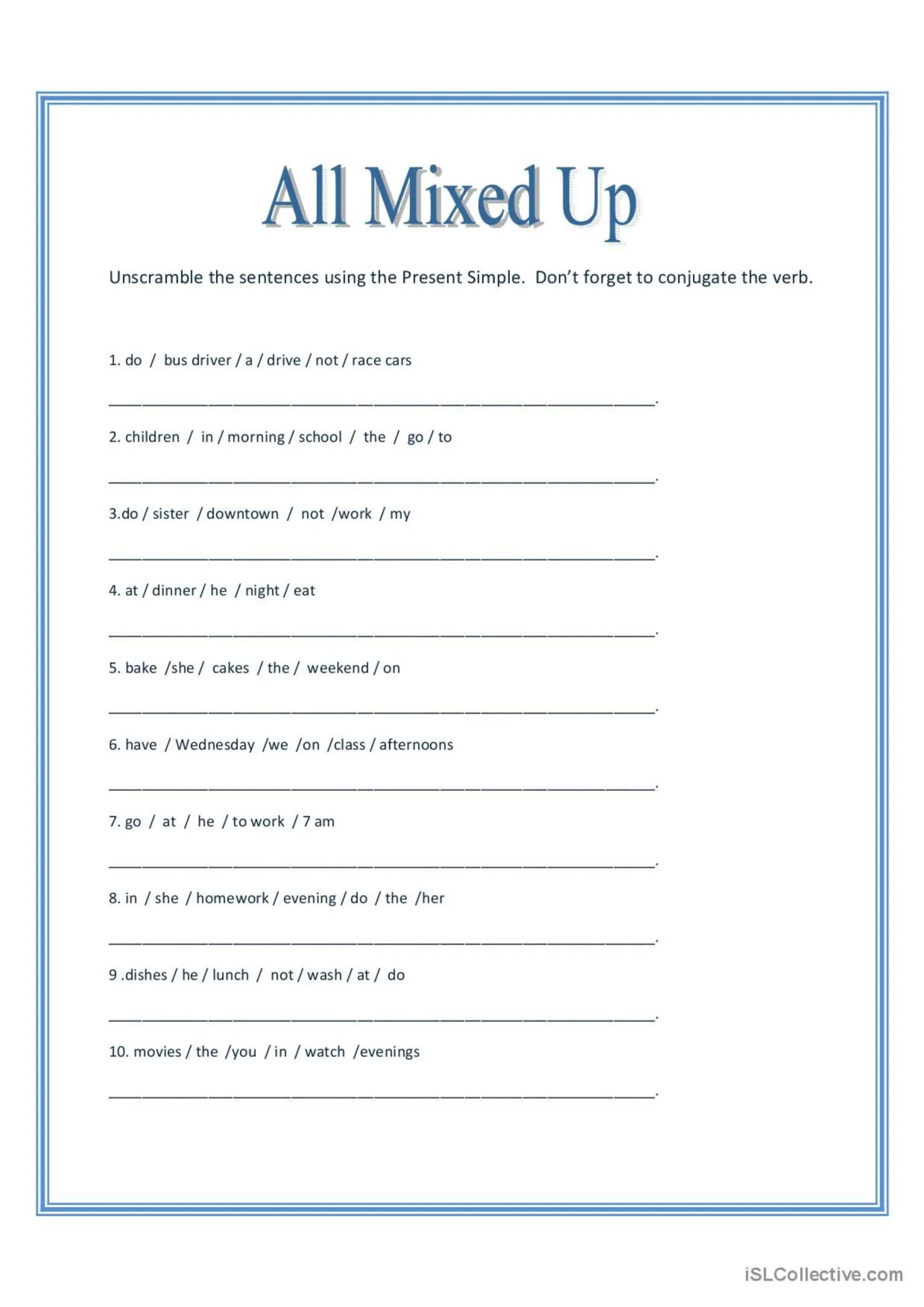 Sentence mixing. Present simple Unscramble the sentences. Unscramble the sentences using the present simple. Unscramble sentences Worksheets. Unscramble the sentence for Kids.