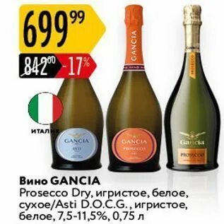 Gancia prosecco dry