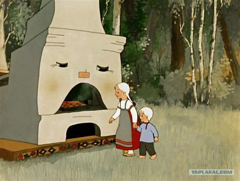 картина комната с камином. камин для готовки еды. хочешь есть калачи. печь калач. танцевать от печки.