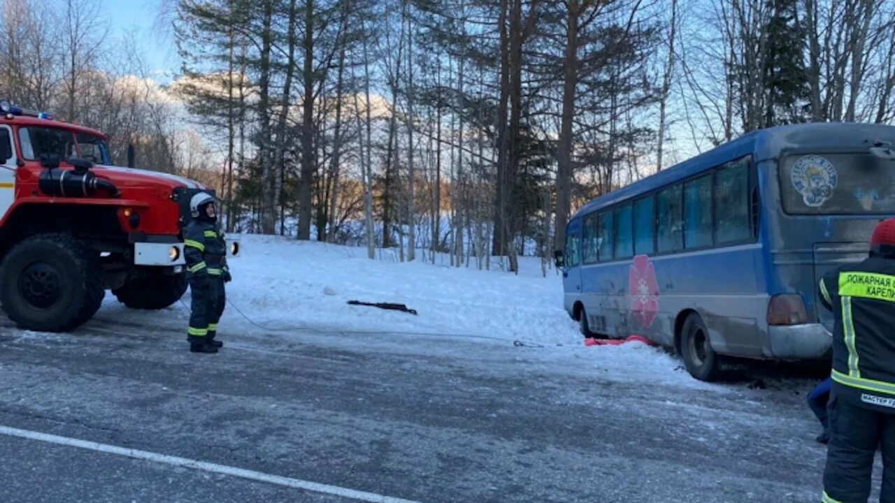 Маршрутка в Карелии.