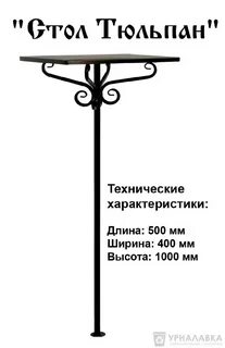 Размеры столика и лавочки на кладбище