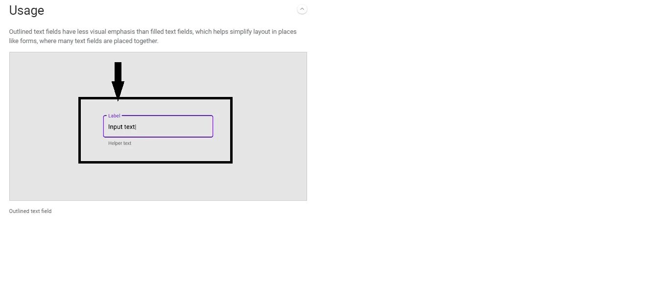 Input border