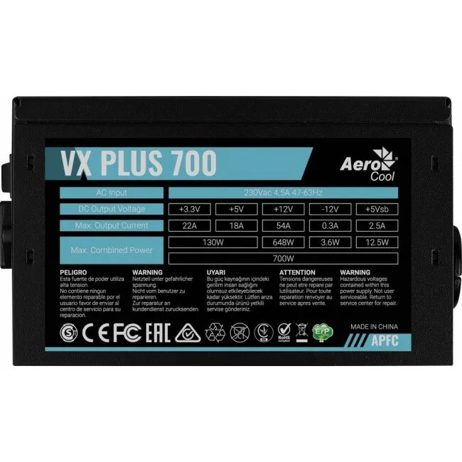 Vx plus series 500w. Plus vx. Блок питания atx aerocool vx plus 800. Aerocool vx-600 plus. Блок питания aerocool vx plus 600w.