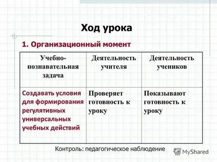 Учебный момент