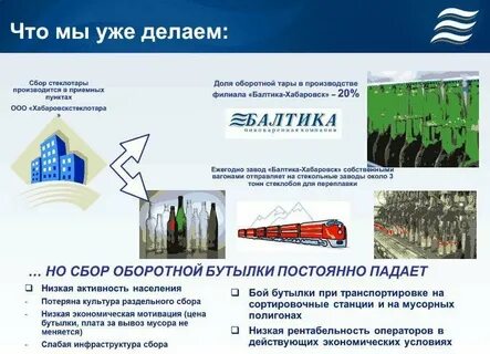 Организация приема стеклотары
