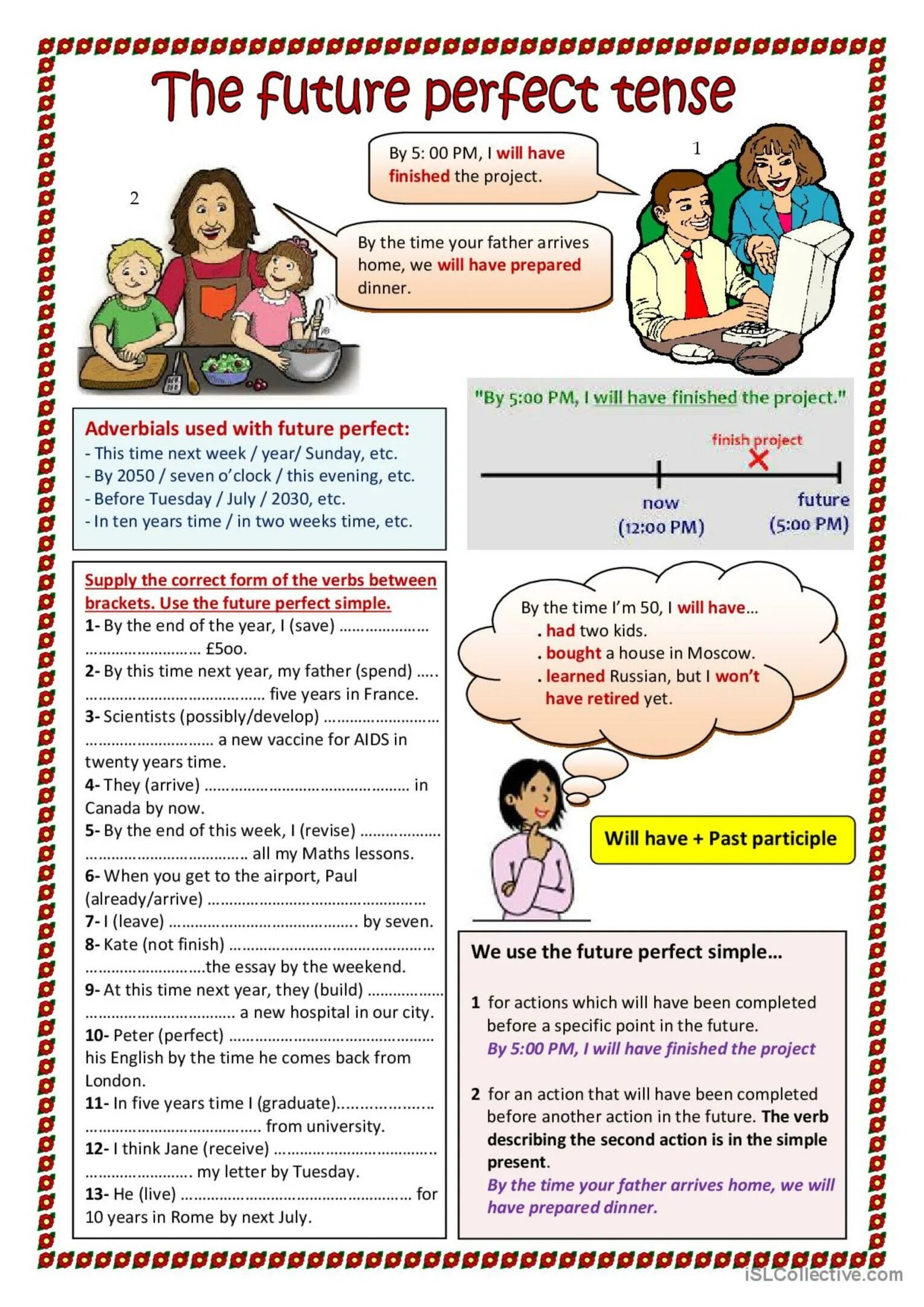 Past perfect tense test. Future perfect упражнения. Future Continuous Tense упражнения. Future perfect Worksheets. Future perfect упражнения с ответами.