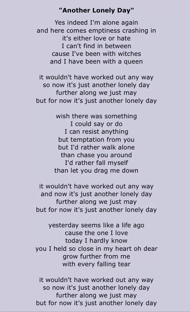 Another love на русском текст. Lonely Day текст. Текст песни another Love. Lonely Day System of a down текст. Слова песни Lonely.