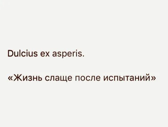 Что было после испытаний. Жизнь слаще после испытаний. Dulcius ex asperis. После сладкого жизнь. Dulcius ex asperis перевод.