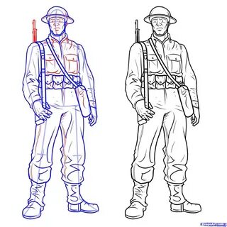 Как нарисовать военную картинку