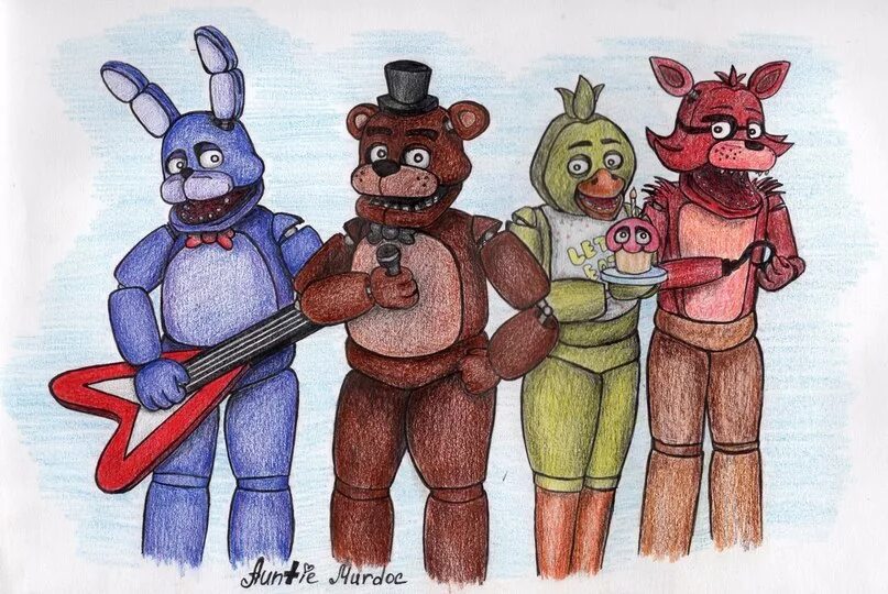 Fnaf 1 нарисовать