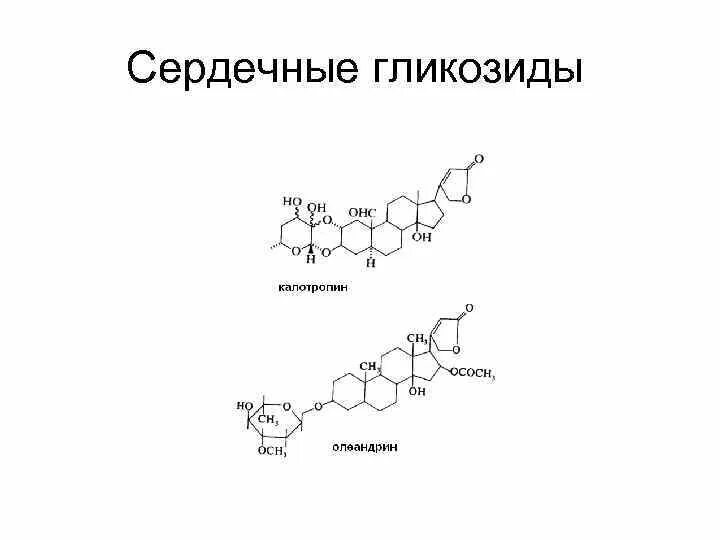 Определить сердечные гликозиды а в