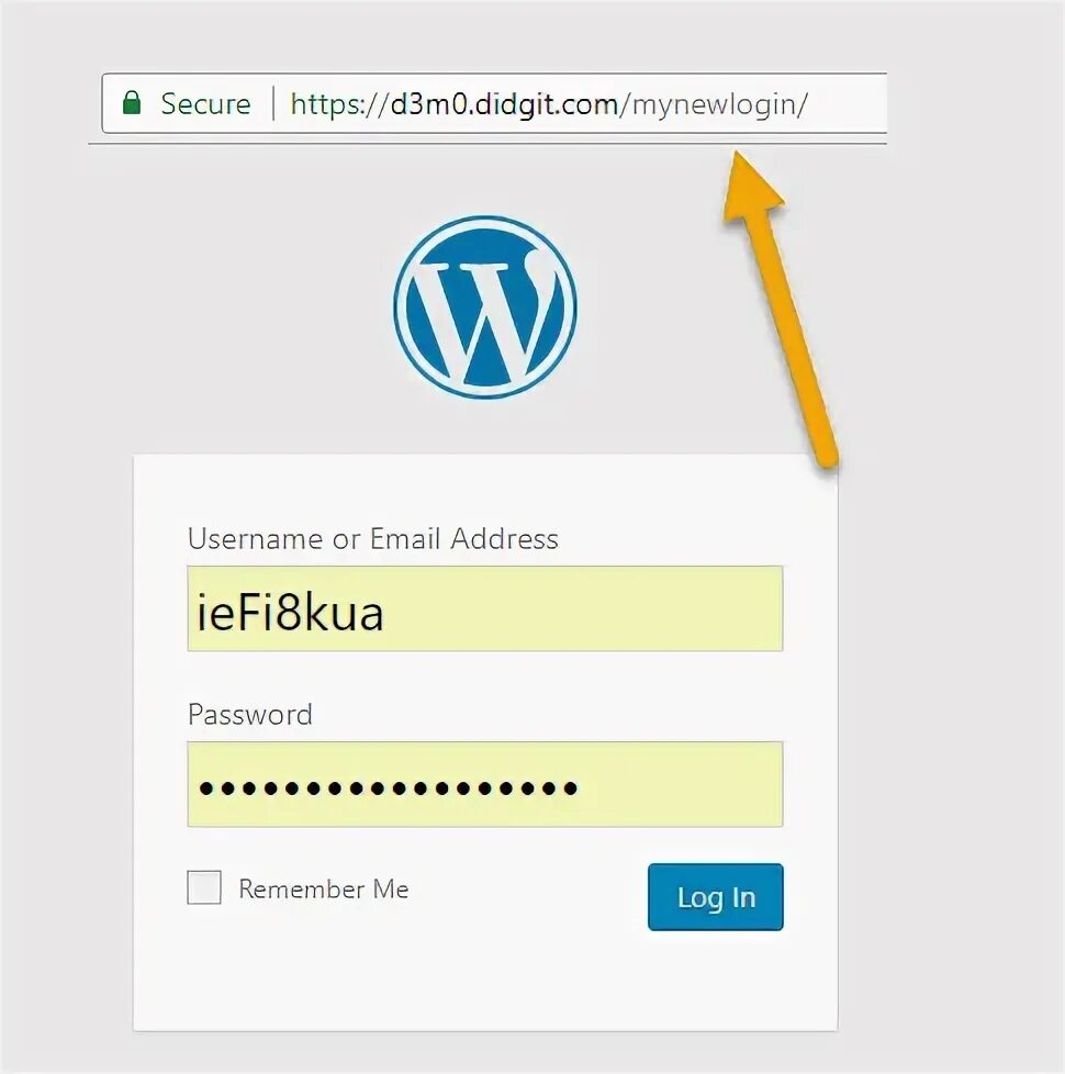 Wp url. Url wordpress.