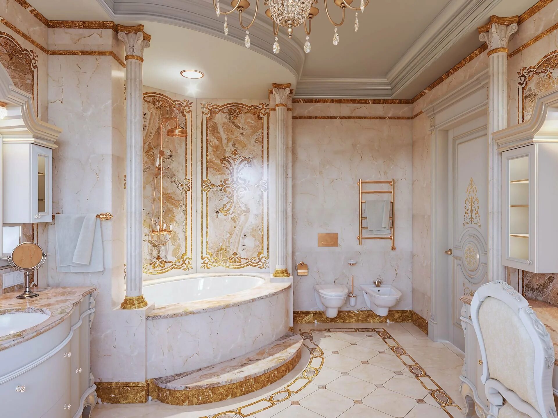 Королевский Ампир ванная