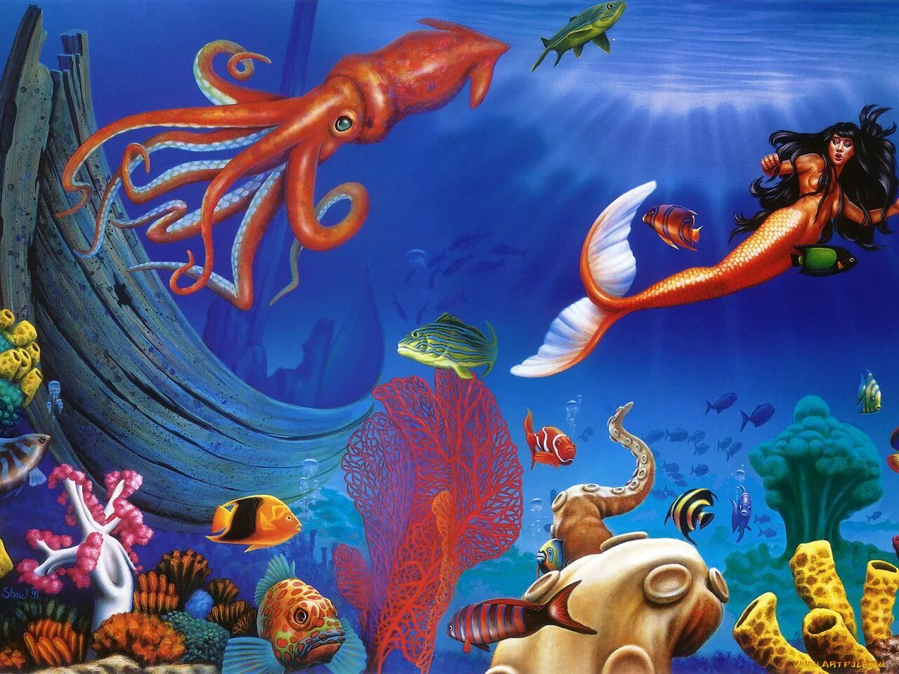 Песня подводного царства. Подводное царство. Амфитрита богиня моря. Морское царство. Гусляр садко и морской царь.