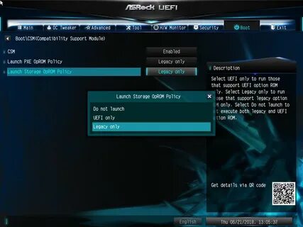 Uefi only legacy only