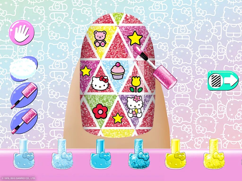 Игры хелло китти маникюр. Игра маникюр китти. Игра hello kitty ногти. Nail salon хеллоу китти. Маникюрный салон hello kitty игра.