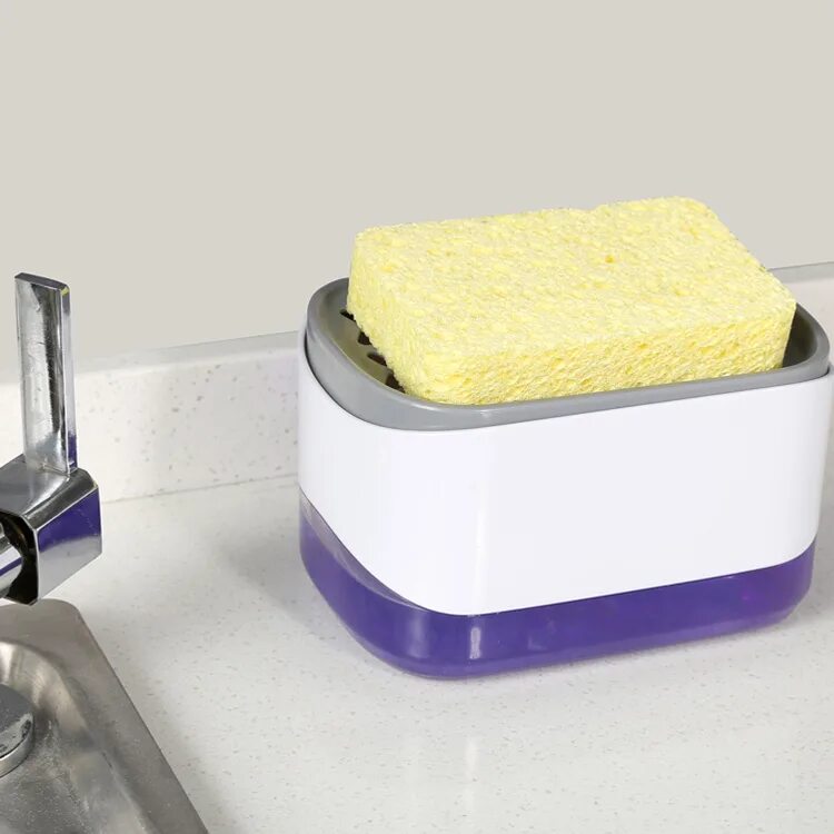 Диспенсер кухонный Soap Pump. Soap Pump and Sponge Caddy. Диспенсер (дозатор) кухонный с губкой 2в1. Автоматический дозатор для моющих средств Soap dispensing Sponge Holder. Sponge caddy