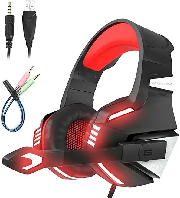 Наушники red square vox. Наушники с микрофоном ПС 5. KOTION each g9000 Pro Gaming Headset красные с проводником.