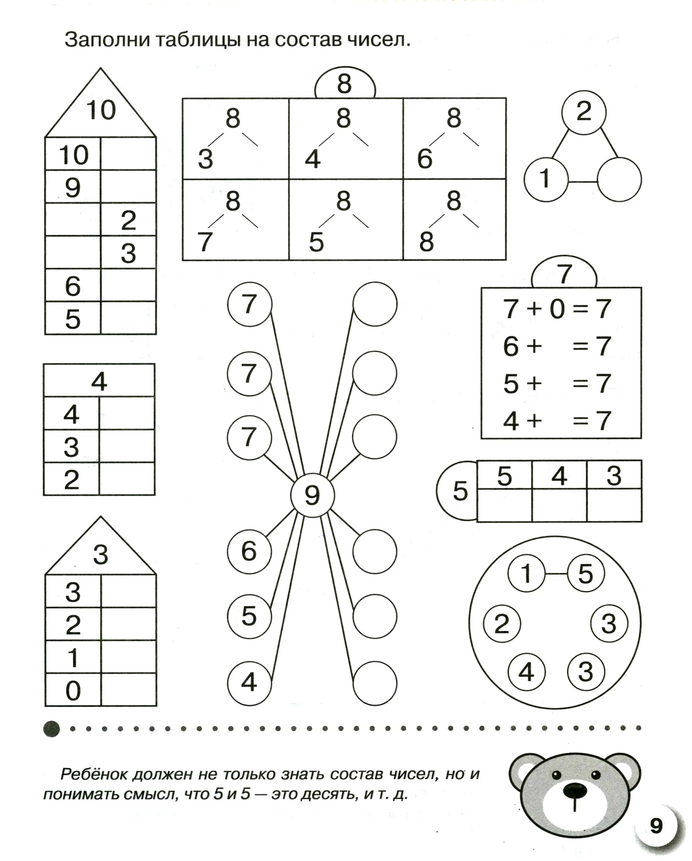 Задания по математике для дошкольников 6-7 лет состав числа. Подготовка к школе задания для дошкольников состав числа. Математические задания на состав числа для дошкольников 6-7 лет. Задания для дошкольников подготовка к школе состав числа 9 математика. Задания для подготовительной группы распечатать