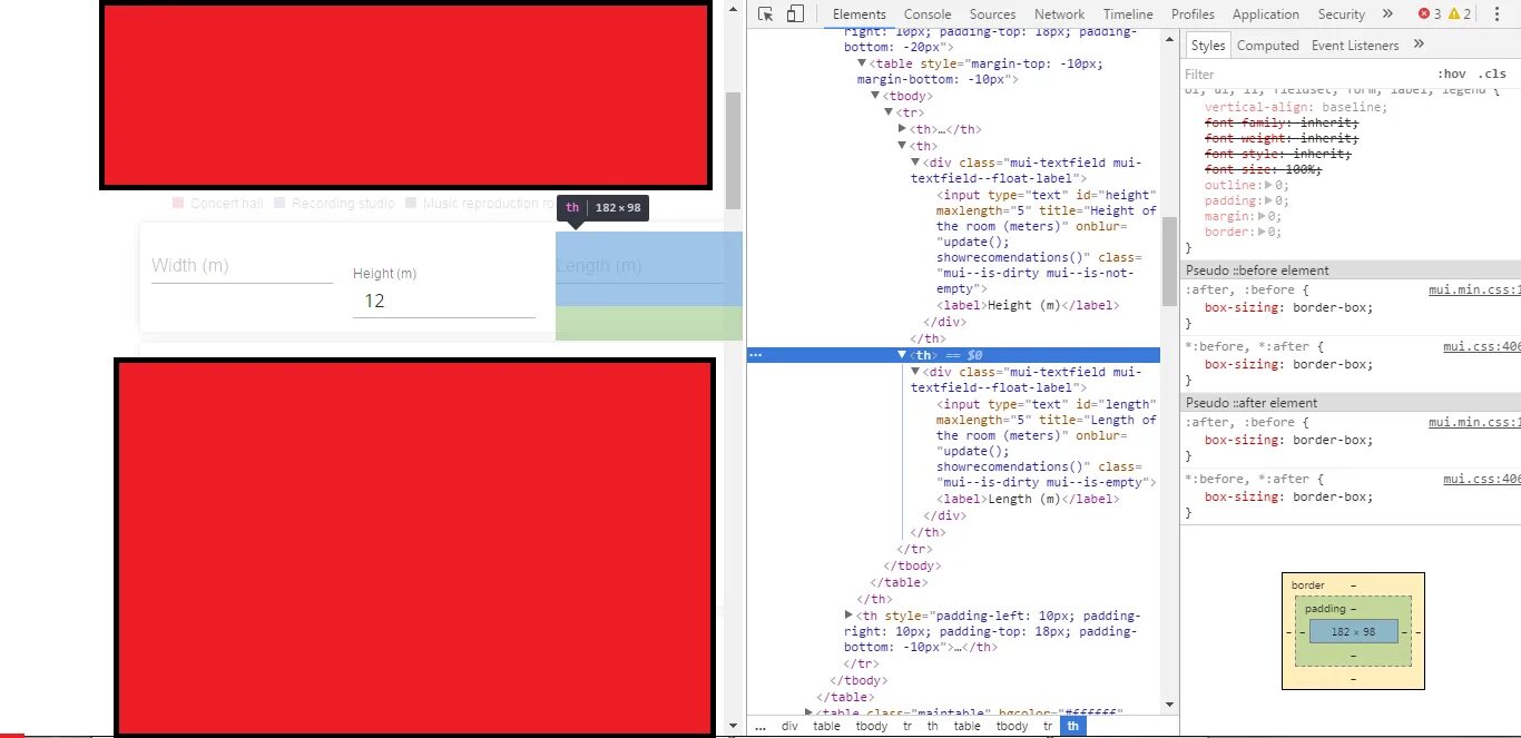 Html style margin top