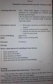 10 grade summative assessment