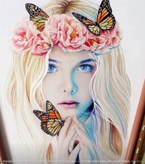 Девушки нарисованные цветные