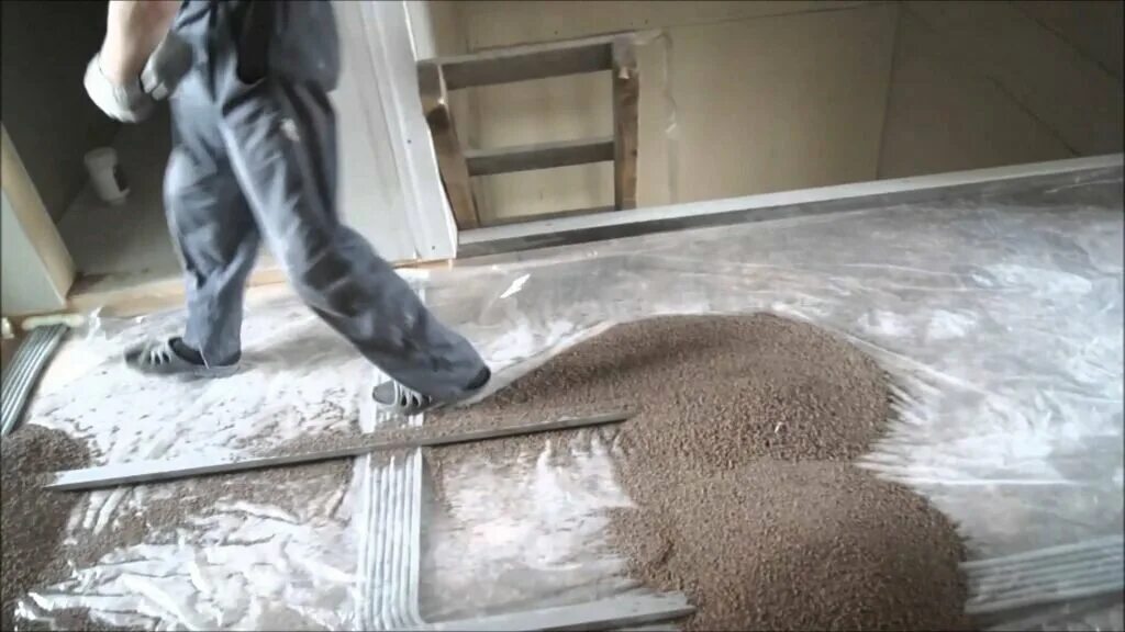 Работа сухой стяжки