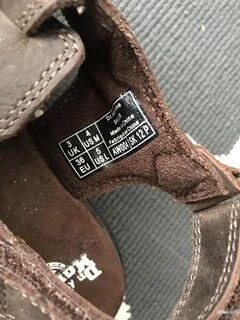 Размерная сетка martens