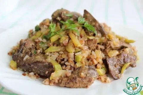 Куриная печень с кабачками в духовке