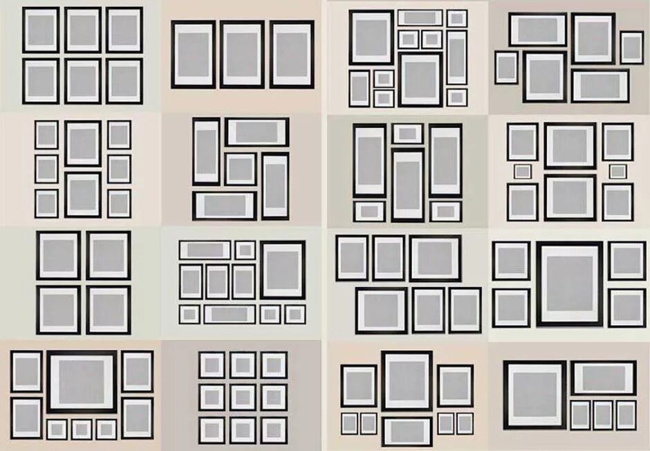 Как повесить 5 картин на стену. Расположение картин на стене. Расположение рамок на стене. Расположение фоторамок на стене. Располодентерамок на стене.