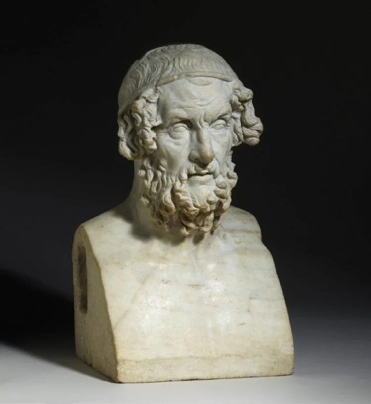 Перед вами скульптурное изображение он был величайшим. Гомер древняя греция. Гомер гесиод ферекид. Гомер древняя греция. Гомер поэт портрет.