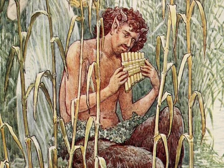 Пан миф краткое содержание. Пан и сиринга. бог пан и нимфа сиринкс. пан бог древней греции миф. сатир и нимфа.