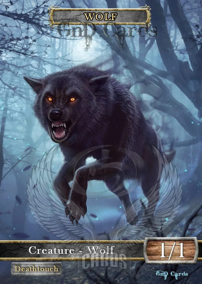 Вольф 6. МТГ волк. Волк токен. Wolf token. Site-006 Wolf Wshadows.