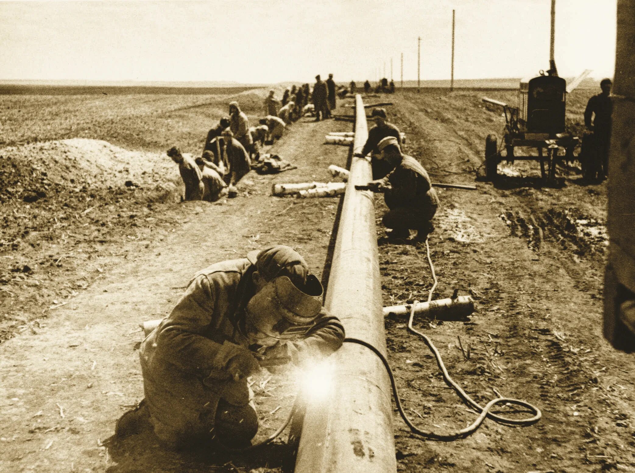 Возникновение газопроводов