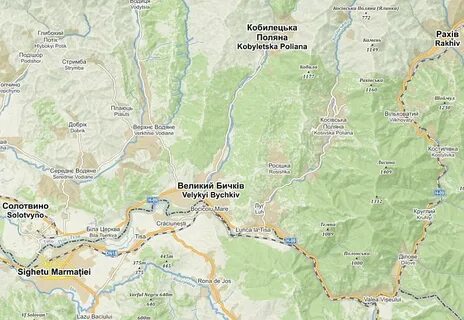 Карта закарпатья