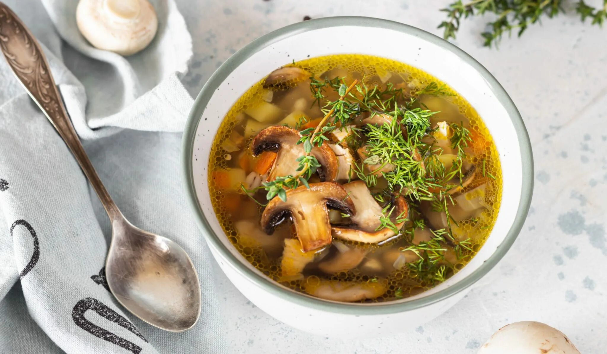 суп с шампиньонами с какого возраста