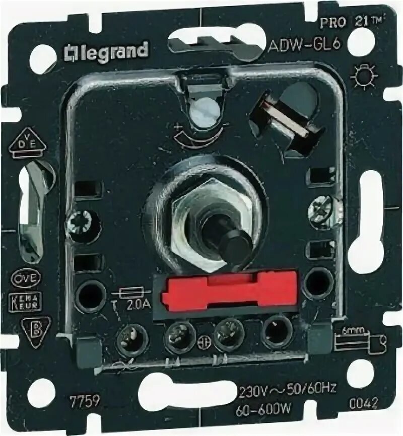 Светорегулятор (диммер) на 1000Вт. Legrand Galea Life 775910 - купить по низкой 