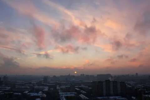 Почти севшее солнце