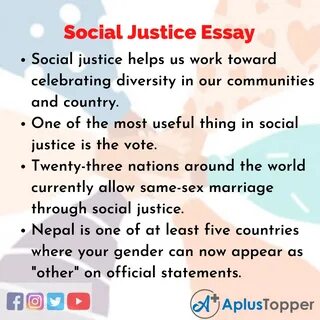 Social Justice Essay In English.