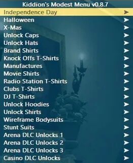 Modest menu gta