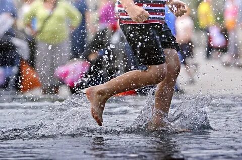 Splashing around