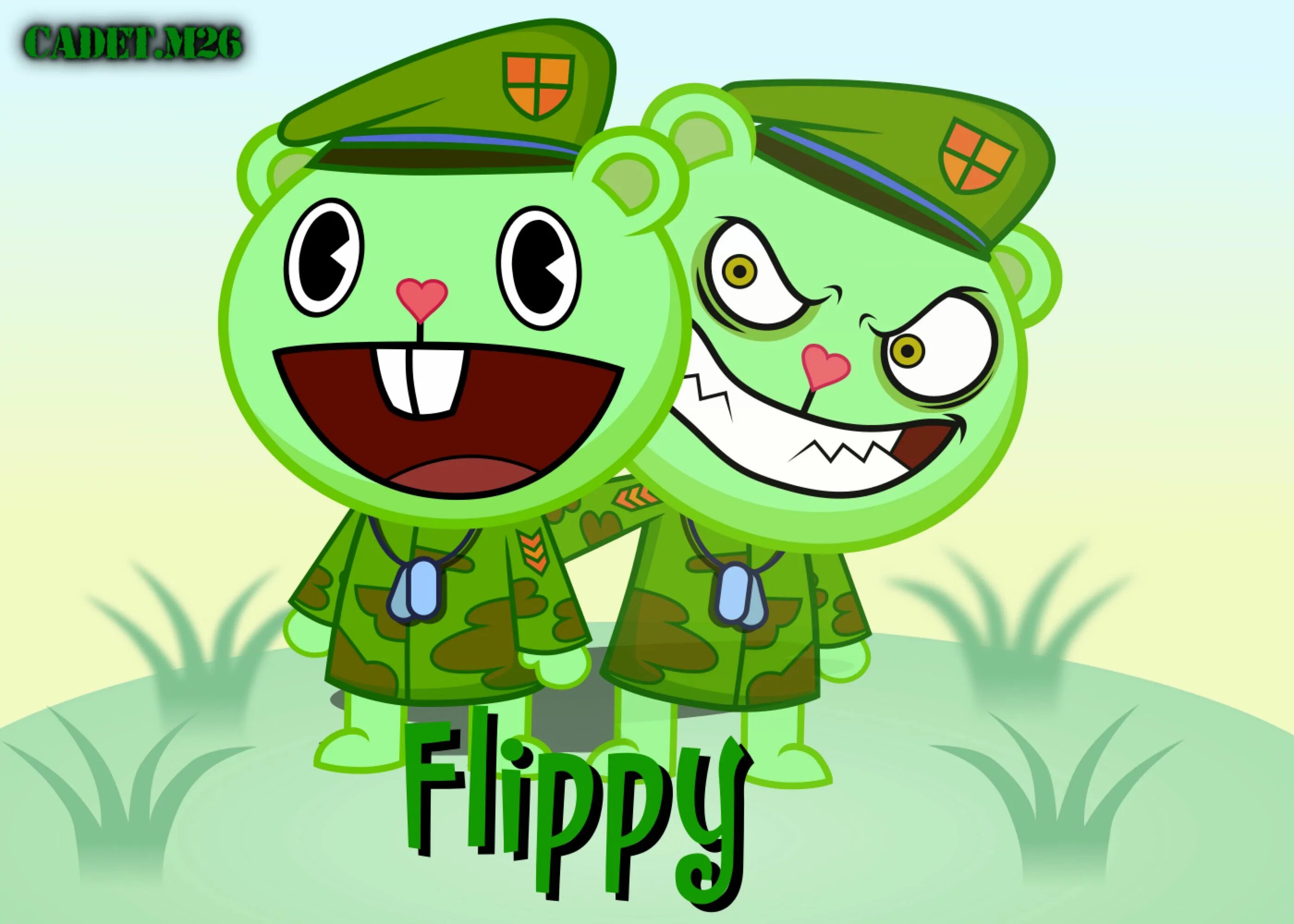 Flippy happy tree. Счастливые лесные друзья flippy. happy tree friends flippy игра. флиппи монстр. flippy happy tree friends превращение.