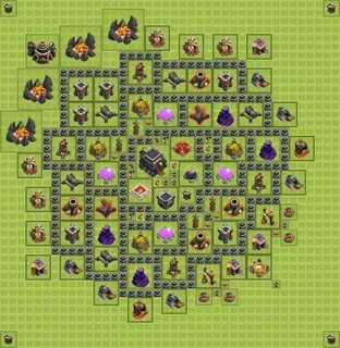 Карта clash of clans