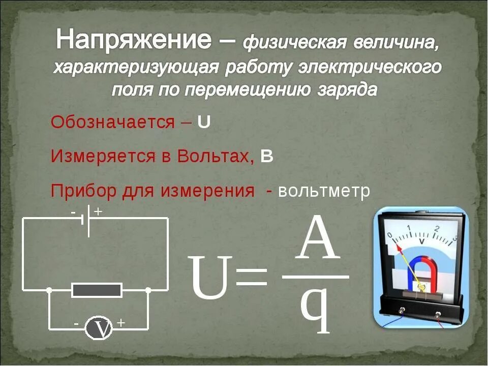 Напряжение обозначение и единица измерения. Физическая величина измеряемая в вольтах. Электрическое напряжение единицы напряжения. Электрическое напряжение измеряется в. В каких единицах измеряется работа электрического тока