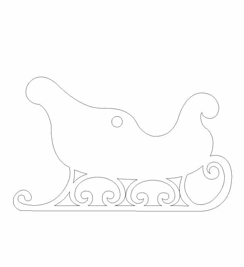 Трафарет саней. Сани трафарет. санки трафарет. сани трафарет новогодний. сани деда мороза трафарет.