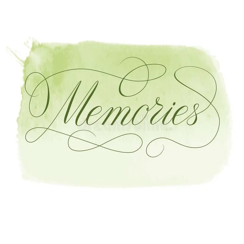 Memory text. Calligraphy text Memory. Красиво написано слово Memories. Memory vector.