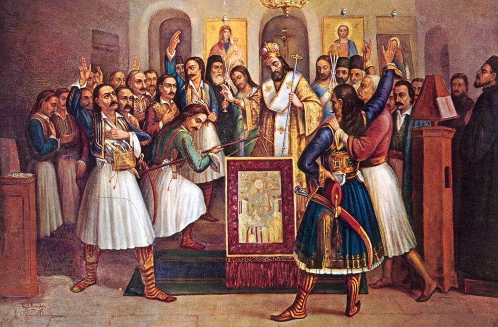 На картинах все были молодцы все греческие