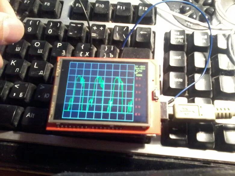 Осциллограф на ардуино. Arduino осциллограф 5110.