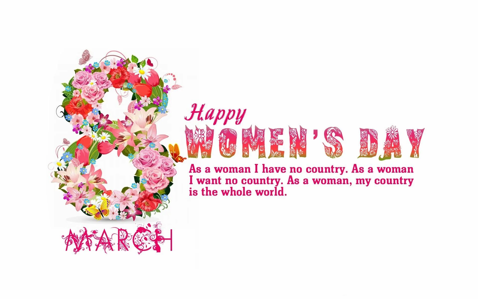 Международный женский день по английски. Happy women's Day открытки.